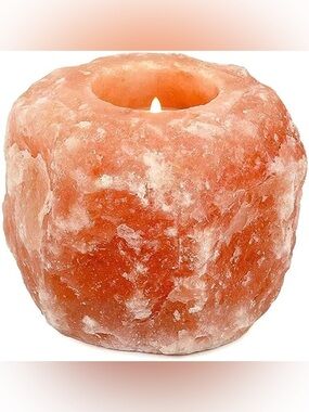 Sundhed Salt Lamp_Tea Light Candle Holder_Natural Light Pink_NWT